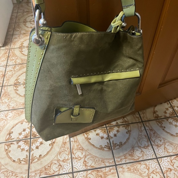 Olive suede bag - Picture 6 of 6